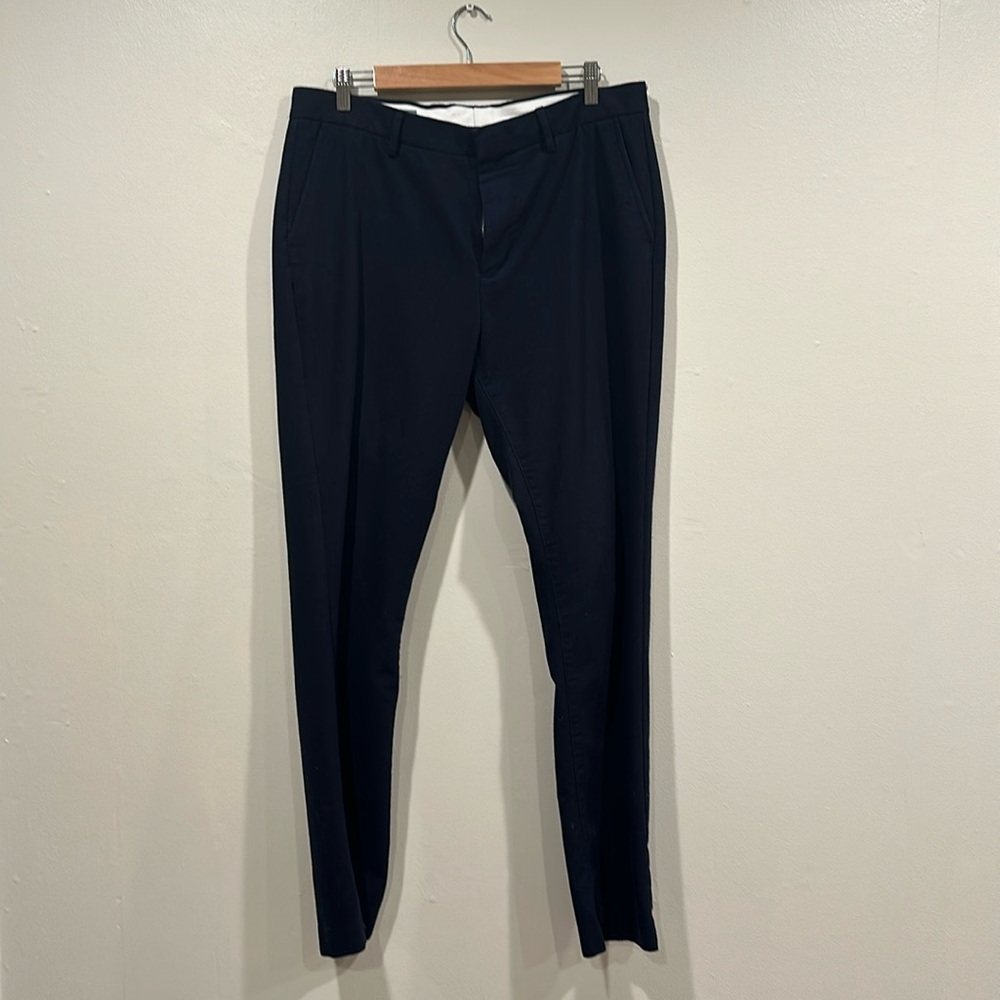 Dark Blue Wool Pants